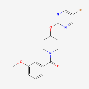 [4-(5-Bromopyrimidin-2-yl)oxypiperidin-1-yl]-(3-methoxyphenyl)methanone