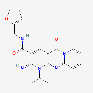 N-(2-Furylmethyl)-2-imino-1-isopropyl-5-oxo-1,5-dihydro-2H-dipyrido[1,2-A:2,3-D]pyrimidine-3-carboxamide