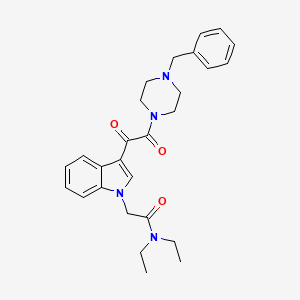 2-{3-[(4-benzylpiperazin-1-yl)(oxo)acetyl]-1H-indol-1-yl}-N,N-diethylacetamide