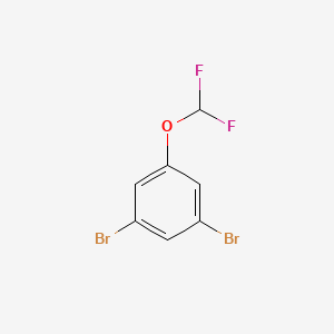 molecular formula C7H4Br2F2O B2913753 1,3-二溴-5-(二氟甲氧基)苯 CAS No. 433939-48-1