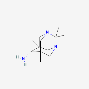 molecular formula C12H23N3 B2913759 (1r,3r,5R,7S)-2,2,5,7-四甲基-1,3-二氮杂金刚烷-6-胺 CAS No. 917216-54-7