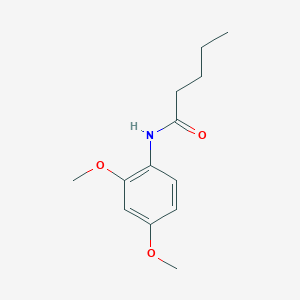 molecular formula C13H19NO3 B291376 N-(2,4-dimethoxyphenyl)pentanamide 