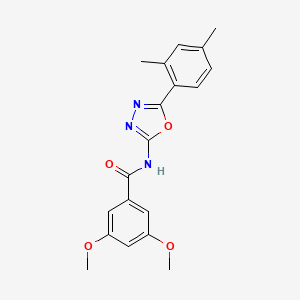 molecular formula C19H19N3O4 B2913766 N-[5-(2,4-dimethylphenyl)-1,3,4-oxadiazol-2-yl]-3,5-dimethoxybenzamide CAS No. 891143-98-9