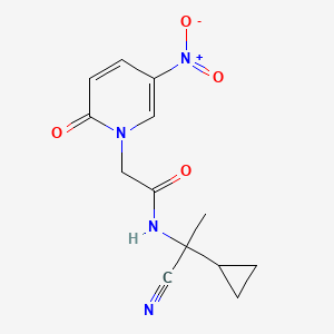 N-(1-cyano-1-cyclopropylethyl)-2-(5-nitro-2-oxopyridin-1-yl)acetamide