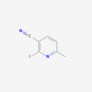 molecular formula C7H5IN2 B2913778 2-Iodo-6-methylnicotinonitrile CAS No. 1163297-81-1