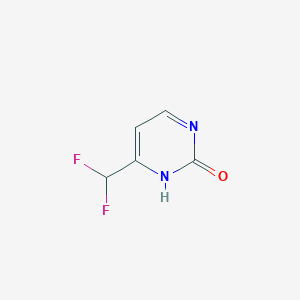 molecular formula C5H4F2N2O B2913781 4-(Difluoromethyl)pyrimidin-2(1H)-one CAS No. 1522243-39-5