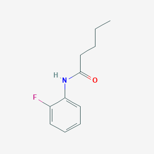 molecular formula C11H14FNO B291379 N-(2-fluorophenyl)pentanamide 