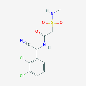 molecular formula C11H11Cl2N3O3S B2913790 N-[cyano(2,3-dichlorophenyl)methyl]-2-(methylsulfamoyl)acetamide CAS No. 2094389-96-3