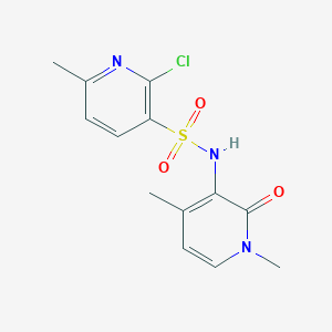 2-chloro-N-(1,4-dimethyl-2-oxo-1,2-dihydropyridin-3-yl)-6-methylpyridine-3-sulfonamide