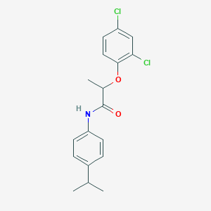molecular formula C18H19Cl2NO2 B291381 2-(2,4-dichlorophenoxy)-N-(4-isopropylphenyl)propanamide 