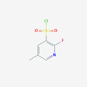 molecular formula C6H5ClFNO2S B2913811 2-氟-5-甲基吡啶-3-磺酰氯 CAS No. 2055931-49-0
