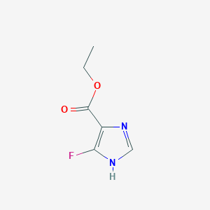 molecular formula C6H7FN2O2 B2913814 5-氟-1H-咪唑-4-甲酸乙酯 CAS No. 33235-31-3