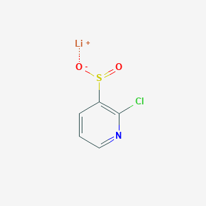 molecular formula C5H3ClLiNO2S B2913816 锂(1+)离子 2-氯吡啶-3-亚磺酸盐 CAS No. 2174000-32-7