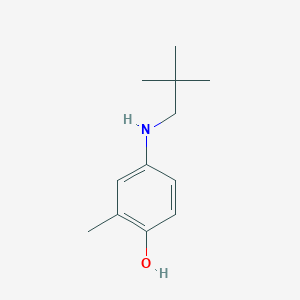 molecular formula C12H19NO B2913828 2-Methyl-4-(neopentylamino)phenol CAS No. 1378755-92-0