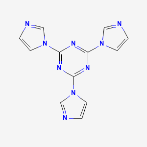 molecular formula C12H9N9 B2913837 2,4,6-Tri(1H-imidazol-1-yl)-1,3,5-triazine CAS No. 14445-75-1