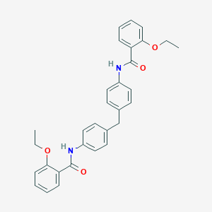 molecular formula C31H30N2O4 B291384 2-ethoxy-N-(4-{4-[(2-ethoxybenzoyl)amino]benzyl}phenyl)benzamide 