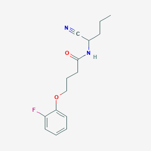 molecular formula C15H19FN2O2 B2913844 N-(1-cyanobutyl)-4-(2-fluorophenoxy)butanamide CAS No. 1311769-38-6