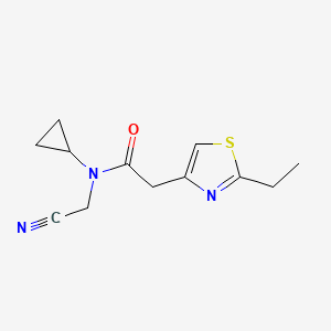 N-(cyanomethyl)-N-cyclopropyl-2-(2-ethyl-1,3-thiazol-4-yl)acetamide