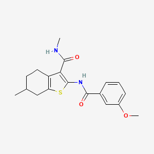 2-(3-methoxybenzamido)-N,6-dimethyl-4,5,6,7-tetrahydrobenzo[b]thiophene-3-carboxamide