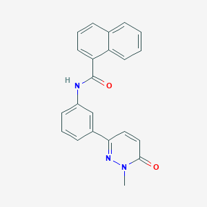 N-(3-(1-methyl-6-oxo-1,6-dihydropyridazin-3-yl)phenyl)-1-naphthamide