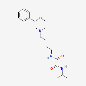 molecular formula C19H29N3O3 B2913878 N1-isopropyl-N2-(4-(2-phenylmorpholino)butyl)oxalamide CAS No. 954027-96-4