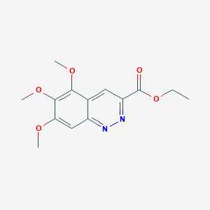 molecular formula C14H16N2O5 B2913884 Ethyl 5,6,7-trimethoxycinnoline-3-carboxylate CAS No. 224321-90-8