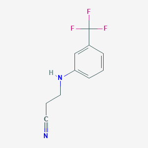 molecular formula C10H9F3N2 B2913887 3-(3-Trifluoromethyl-phenylamino)-propionitrile CAS No. 124438-60-4