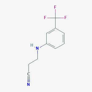 3-{[3-(Trifluoromethyl)phenyl]amino}propanenitrile