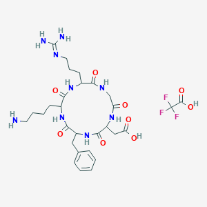 molecular formula C29H42F3N9O9 B2913896 Cyclo (Arg-Gly-Asp-D-Phe-Lys) CAS No. 161552-03-0; 500577-51-5