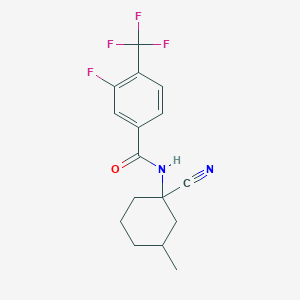 N-(1-Cyano-3-methylcyclohexyl)-3-fluoro-4-(trifluoromethyl)benzamide