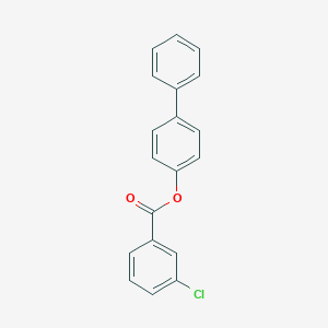 molecular formula C19H13ClO2 B291392 [1,1'-Biphenyl]-4-yl 3-chlorobenzoate 