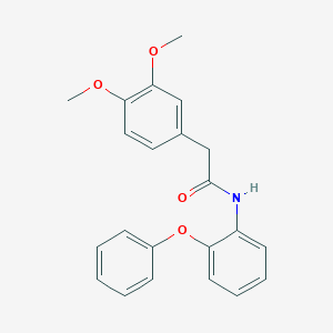 molecular formula C22H21NO4 B291393 2-(3,4-dimethoxyphenyl)-N-(2-phenoxyphenyl)acetamide 
