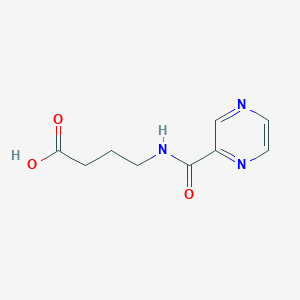 molecular formula C9H11N3O3 B2913933 4-[(吡嗪-2-基羰基)氨基]丁酸 CAS No. 209961-11-5