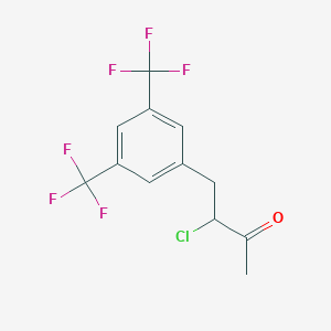 4-[3,5-Bis(trifluoromethyl)phenyl]-3-chlorobutan-2-one