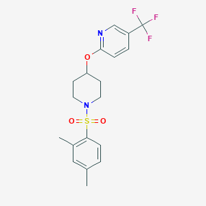 2-((1-((2,4-Dimethylphenyl)sulfonyl)piperidin-4-yl)oxy)-5-(trifluoromethyl)pyridine