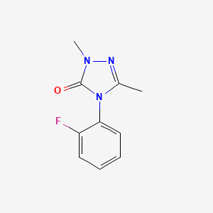 molecular formula C10H10FN3O B2913946 4-(2-氟苯基)-2,5-二甲基-2,4-二氢-3H-1,2,4-三唑-3-酮 CAS No. 860789-15-7