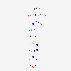 2,6-difluoro-N-(4-(6-morpholinopyridazin-3-yl)phenyl)benzamide