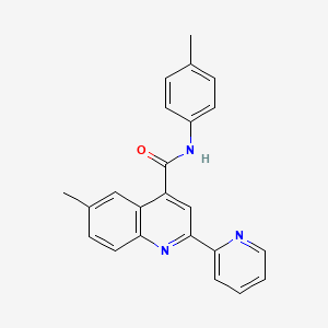 6-methyl-2-(pyridin-2-yl)-N-(p-tolyl)quinoline-4-carboxamide