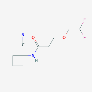 molecular formula C10H14F2N2O2 B2913950 N-(1-cyanocyclobutyl)-3-(2,2-difluoroethoxy)propanamide CAS No. 1788731-93-0