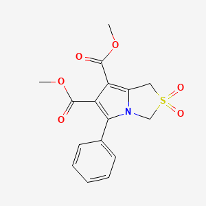 Dimethyl 2,2-dioxo-5-phenyl-1,3-dihydropyrrolo[1,2-c][1,3]thiazole-6,7-dicarboxylate