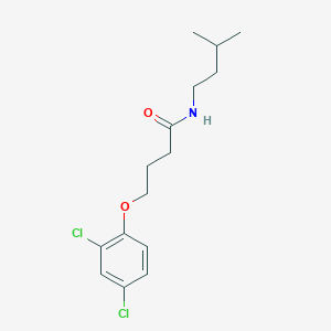 molecular formula C15H21Cl2NO2 B291396 4-(2,4-dichlorophenoxy)-N-isopentylbutanamide 
