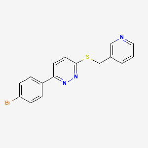 3-(4-Bromophenyl)-6-(pyridin-3-ylmethylsulfanyl)pyridazine
