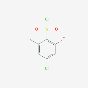 4-Chloro-2-fluoro-6-methylbenzenesulfonyl chloride