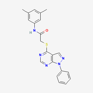 N-(3,5-dimethylphenyl)-2-({1-phenyl-1H-pyrazolo[3,4-d]pyrimidin-4-yl}sulfanyl)acetamide