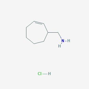 Cyclohept-2-en-1-ylmethanamine;hydrochloride