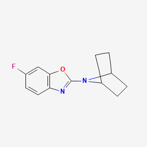 molecular formula C13H13FN2O B2913991 2-(7-Azabicyclo[2.2.1]heptan-7-yl)-6-fluoro-1,3-benzoxazole CAS No. 2415503-53-4