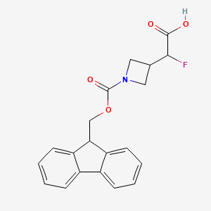 2-[1-(9H-Fluoren-9-ylmethoxycarbonyl)azetidin-3-yl]-2-fluoroacetic acid