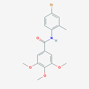 molecular formula C17H18BrNO4 B291400 N-(4-bromo-2-methylphenyl)-3,4,5-trimethoxybenzamide 