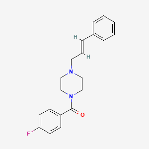 4-((2E)-3-phenylprop-2-enyl)piperazinyl 4-fluorophenyl ketone
