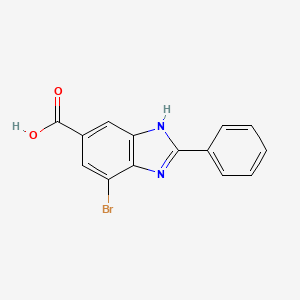 7-bromo-2-phenyl-1H-benzimidazole-5-carboxylic acid